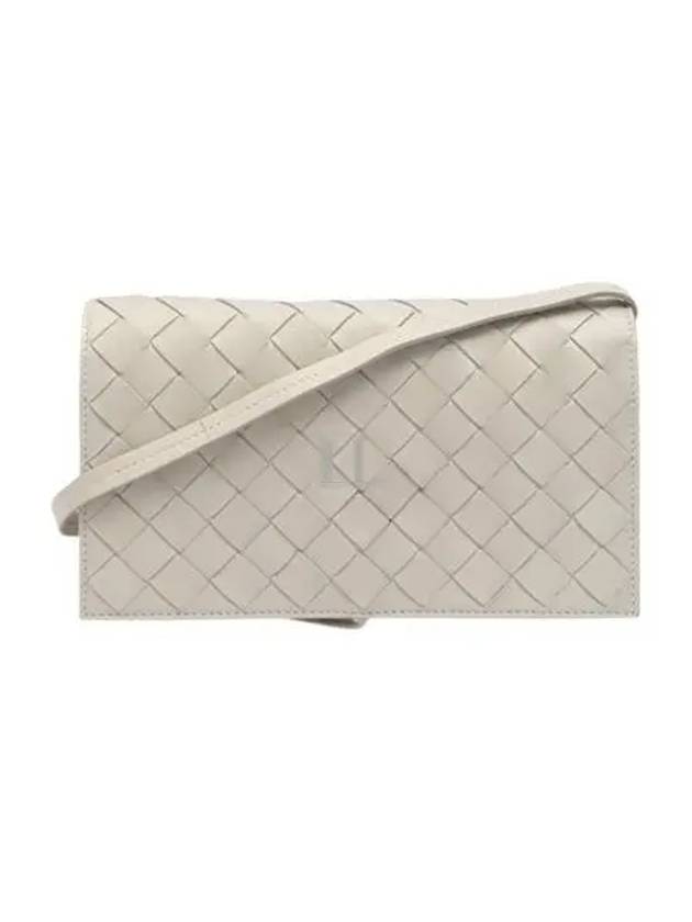 Intrecciato Mini Cross Bag Chalk - BOTTEGA VENETA - BALAAN 2