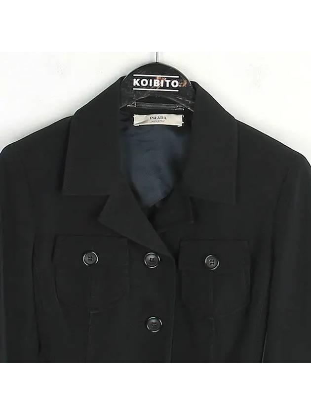 Smith Market used luxury goods black coat women s clothing - PRADA - BALAAN 2