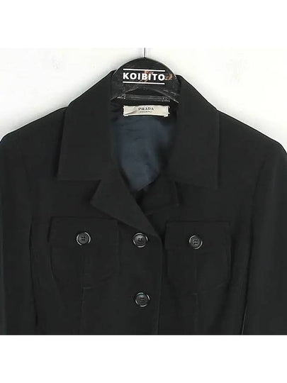 Smith Market used luxury goods black coat women s clothing - PRADA - BALAAN 2