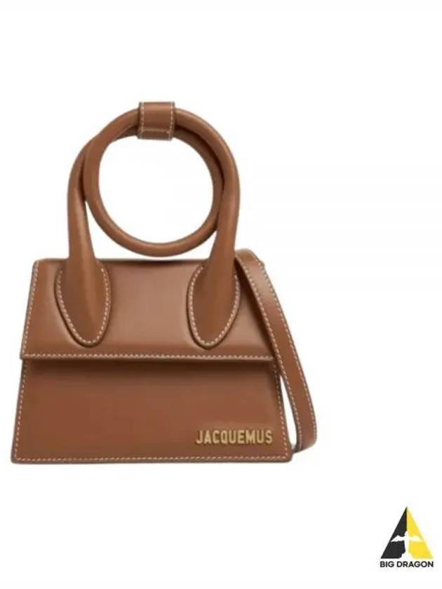 Coil Handle Le Chiquito Tote Bag Brown - JACQUEMUS - BALAAN 2