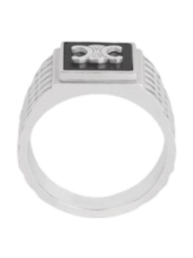 Triomphe Python Signet Ring Silver - CELINE - BALAAN 1