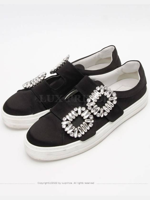 Double Tre Vivier Satin Sneakers Black 1229hva - ROGER VIVIER - BALAAN 2