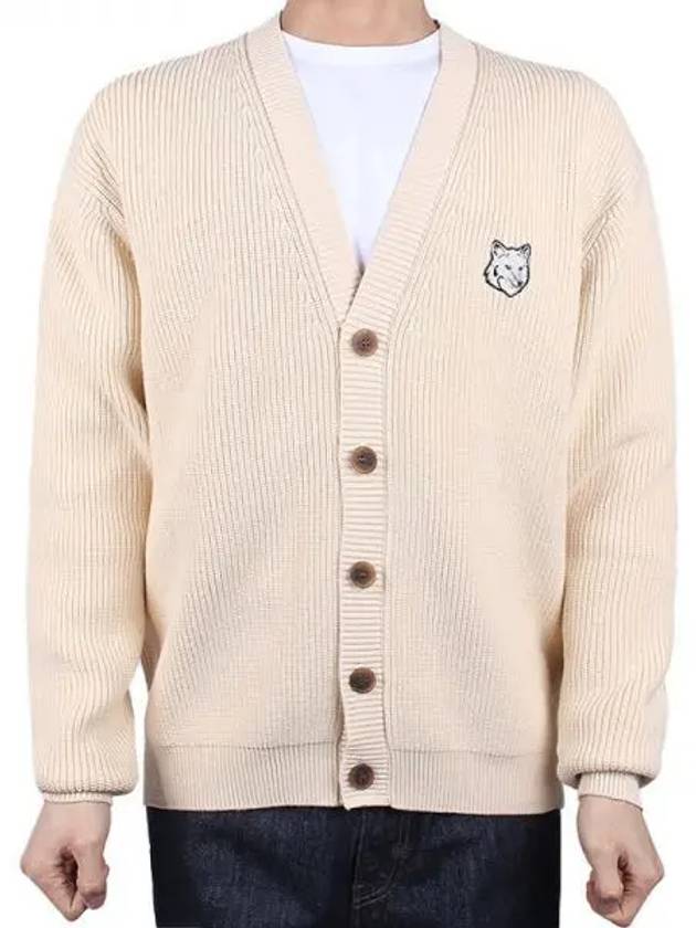 Bold Fox Head Cardigan Ivory - MAISON KITSUNE - BALAAN 2