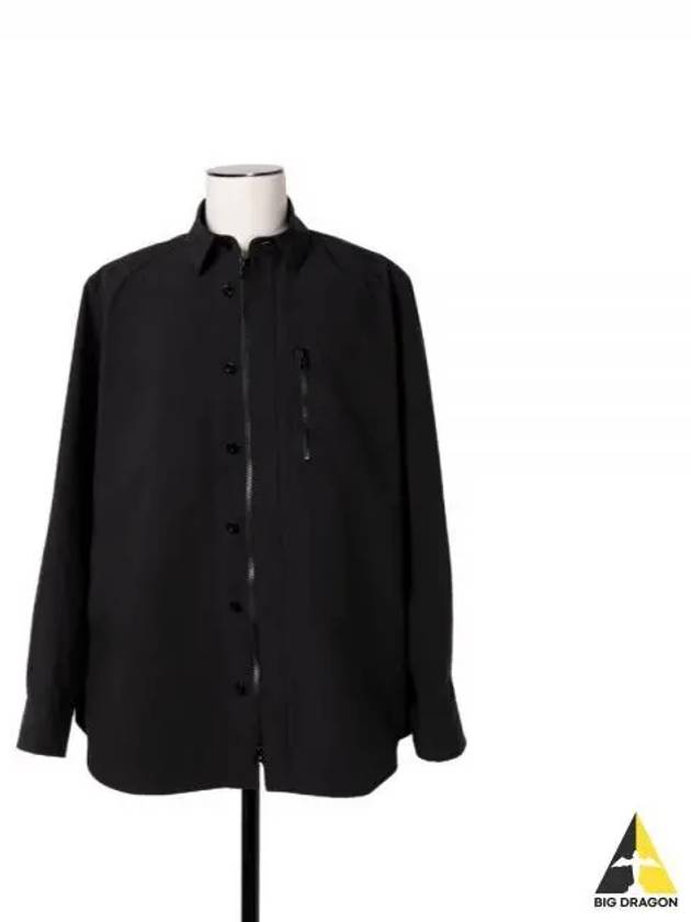 Matte Taffeta LS Long Sleeve Shirt Black - SACAI - BALAAN 2