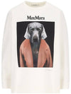 Bacco Embroidered Logo Sweatshirt White - MAX MARA - BALAAN 1