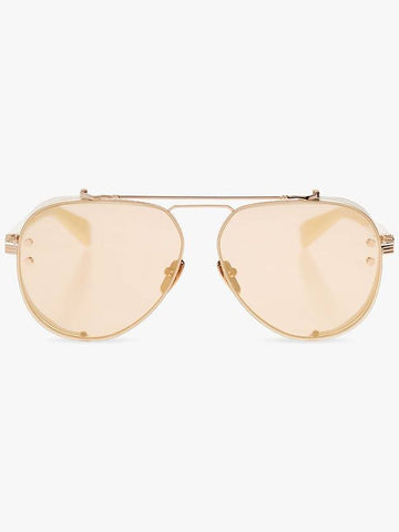 Balmain ‘Capitaine’ Sunglases, Women's, Gold - BALMAIN - BALAAN 1