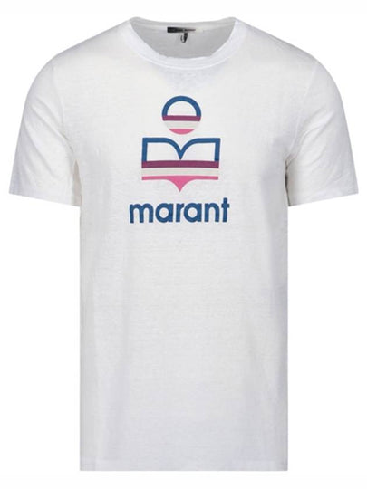 Karman Logo Crew Neck Short Sleeve T-Shirt White - ISABEL MARANT - BALAAN 2