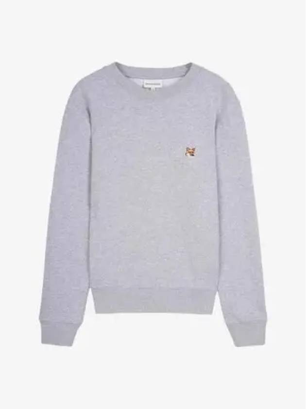 Fox Head Patch Regular Sweatshirt Light Grey Melange - MAISON KITSUNE - BALAAN 2