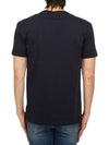 Men's Cotton Short Sleeve T-Shirt Navy - PAUL SMITH - BALAAN 4