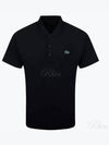 Logo Basic Short Sleeve PK Shirt Black - LACOSTE - BALAAN 2