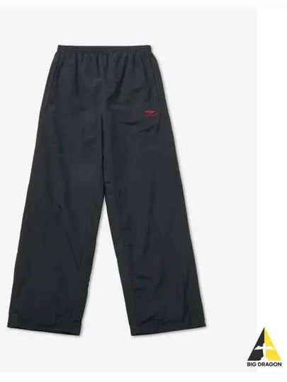 Women's Logo Nylon Wide Track Pants Black - BALENCIAGA - BALAAN 2