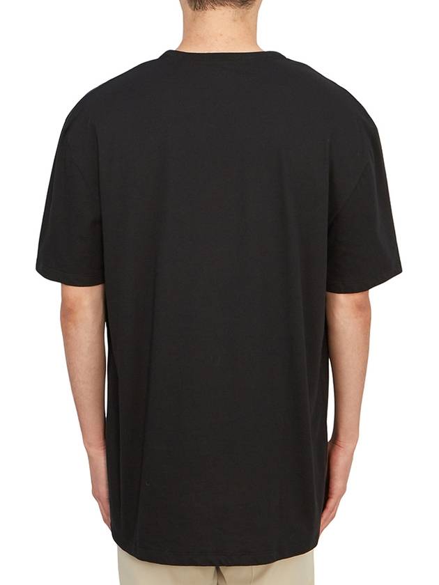 Men's Cotton Short Sleeve T-Shirt Black - PAUL SMITH - BALAAN 4