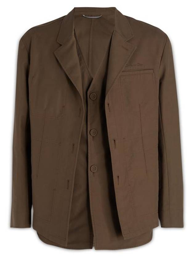 Couture Workwear Jacket Brown - DIOR - BALAAN 2