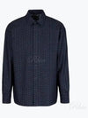 Logo Print Long Sleeve Shirt Black - EMPORIO ARMANI - BALAAN 2