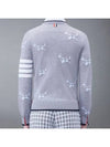 Hector Intarsia Crew Neck Knit Top Grey - THOM BROWNE - BALAAN 3