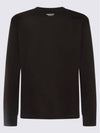 Boke Flower Embroidery Cotton Long Sleeve T-Shirt Black - KENZO - BALAAN 3