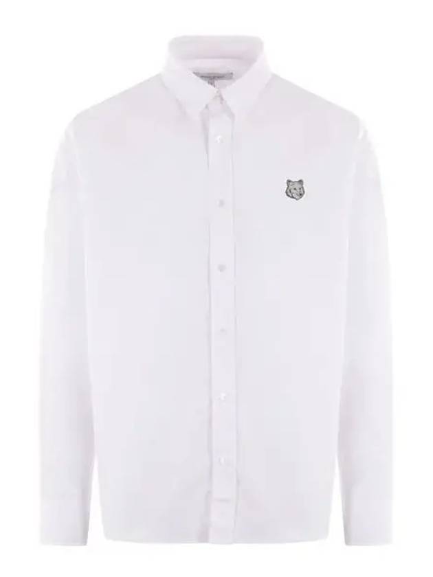 Bold Fox Head Long Sleeve Shirt White - MAISON KITSUNE - BALAAN 2