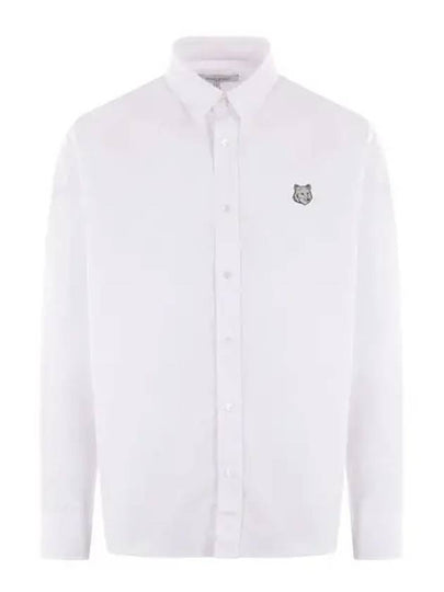 Bold Fox Head Long Sleeve Shirt White - MAISON KITSUNE - BALAAN 2