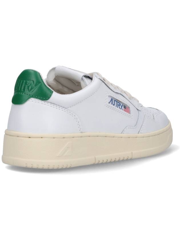 Medalist Green Tab Leather Low Top Sneakers White - AUTRY - BALAAN 5