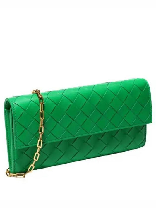 Intrecciato Chain Wallet Bag Women Crossbody - BOTTEGA VENETA - BALAAN 1