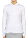 Golf wear polo brushed long sleeve t-shirt G01562 001 - HYDROGEN - BALAAN 1