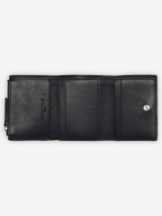 [MAISON KITSUNE] TRICOLOR FOX ULTRA COMPACT WALLET - BLACK - MAISON KITSUNE - BALAAN 2