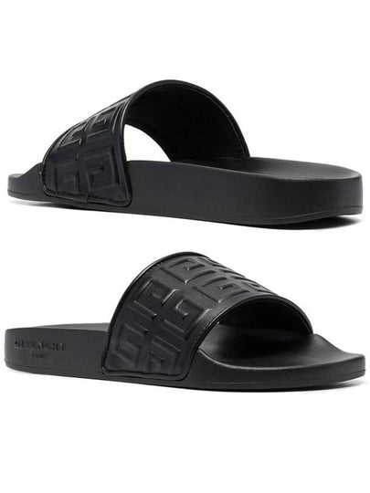 4G Embossed Logo Slippers Black - GIVENCHY - BALAAN 2