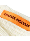 Ribbed Wool Muffler Off White WIDE SCARF OFF WHITE - ANDERSEN-ANDERSEN - BALAAN 4