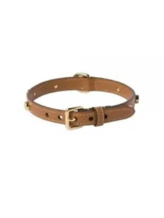 Leather Pet Collar Brown - MIU MIU - BALAAN 2