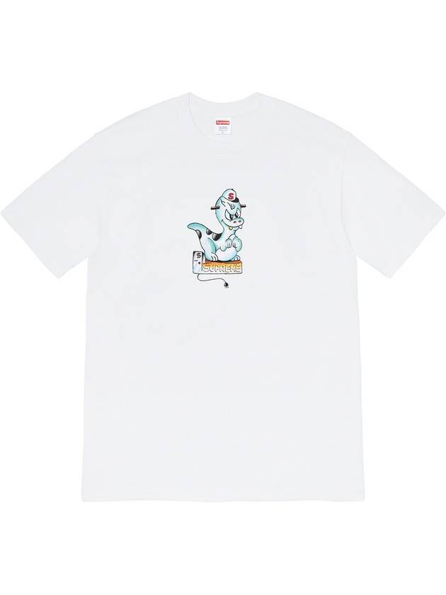 Dinosaur TShirt Short Sleeve White Dinosaur Tee - SUPREME - BALAAN 1