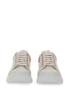 Oversized Leather Low Top Sneakers White Pink - ALEXANDER MCQUEEN - BALAAN 5