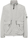 Men's Chrome-R Zip-Up Jacket Grey - CP COMPANY - BALAAN 1