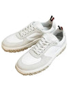 Letterman Panel Lace-Up Low-Top Sneakers White - THOM BROWNE - BALAAN 2