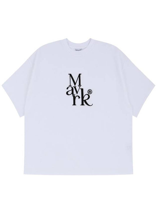 MTP Logo Overfit Short Sleeve T Shirt White - MAVRK - BALAAN 2