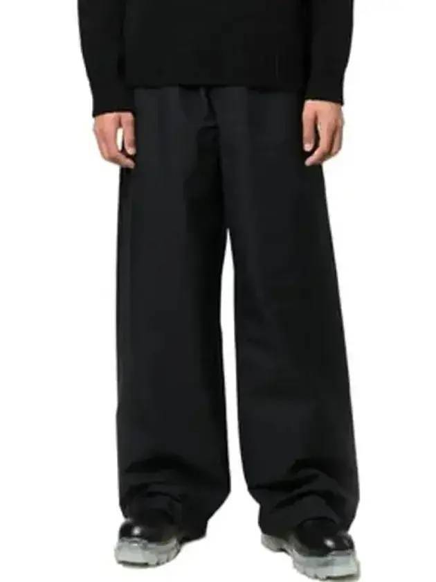 high waist logo wide pants black - OFF WHITE - BALAAN 3