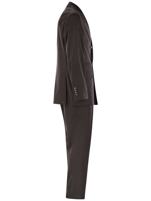 Set with chest and half jacket and leisure-fit trousers with pleats - BRUNELLO CUCINELLI - BALAAN 3