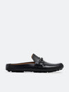 Men's Gancini Driver Bloafer Black - SALVATORE FERRAGAMO - BALAAN 4