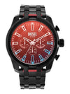 Split Stainless Steel Watch Black - DIESEL - BALAAN 3