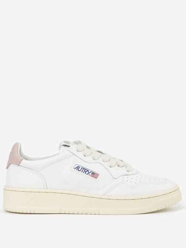 Medalist Pink Tab Leather Low Top Sneakers White - AUTRY - BALAAN 2