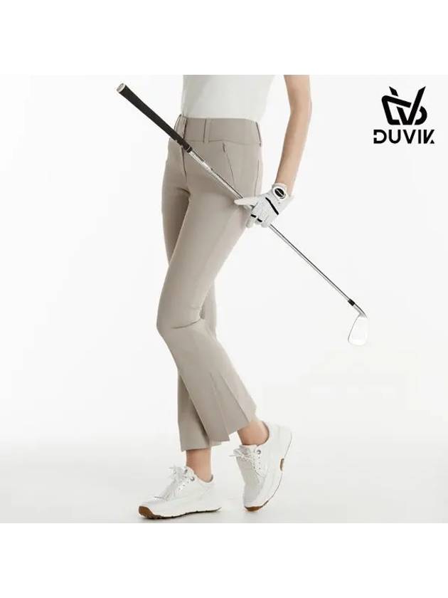 spandex back banding semi bootcut pants DE1WPT311WH - DUVIK - BALAAN 4