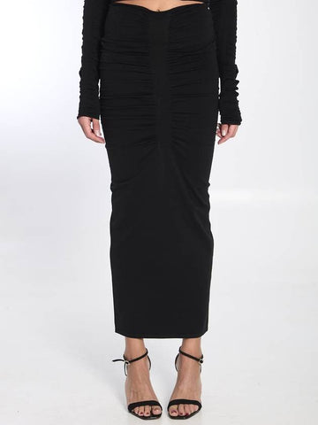 Ruched Long Skirt - ALEXANDER WANG - BALAAN 1