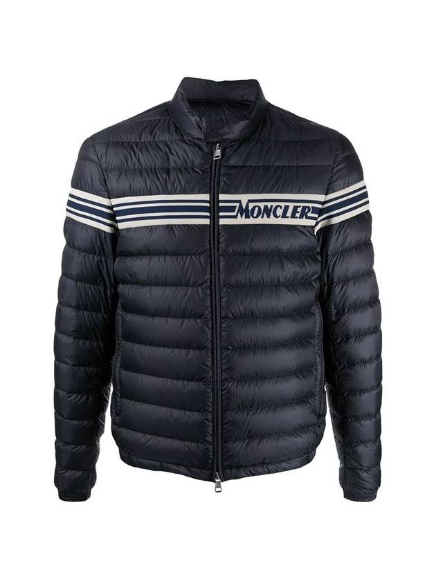 Renald Striped Goose Down Lightweight Padding Navy - MONCLER - BALAAN 1