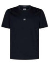 70/2 Mercerized Jersey Logo Short Sleeve T-Shirt Navy - CP COMPANY - BALAAN 2