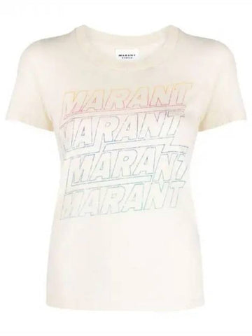 24 ZILIANI TS0148FA B1N09E 23EC Zigliani logo t shirt 1229893 - ISABEL MARANT - BALAAN 1