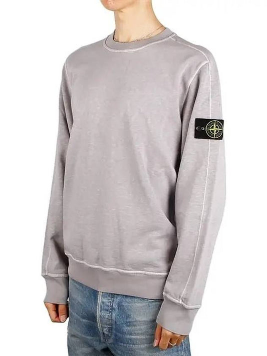 Garment Dyed Malfile Crewneck Sweatshirt Grey Heather - STONE ISLAND - BALAAN 2