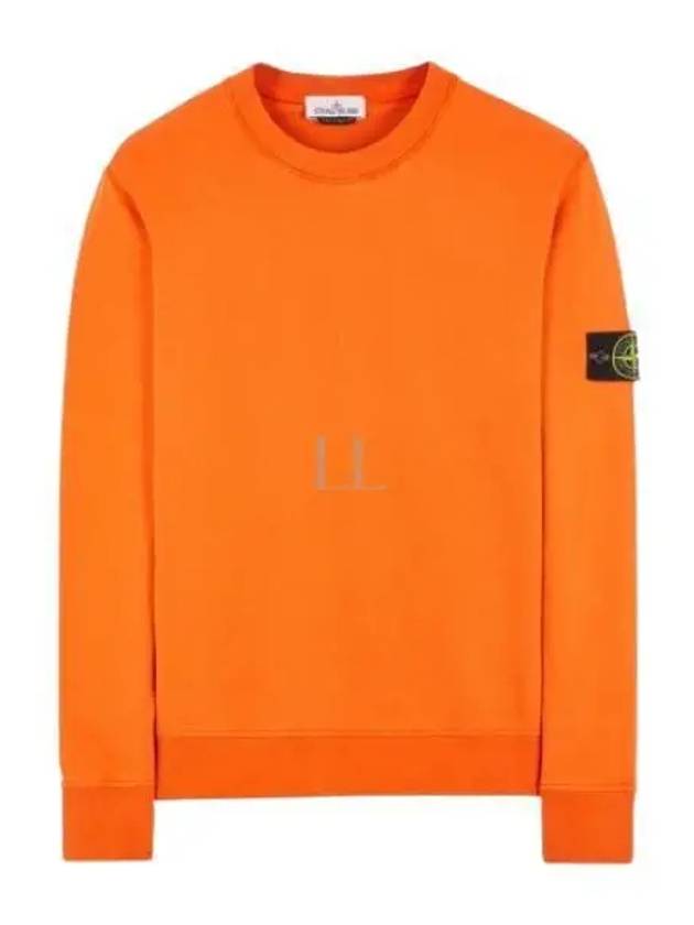 Wappen Patch Garment Dyed Sweatshirt Orange - STONE ISLAND - BALAAN 2