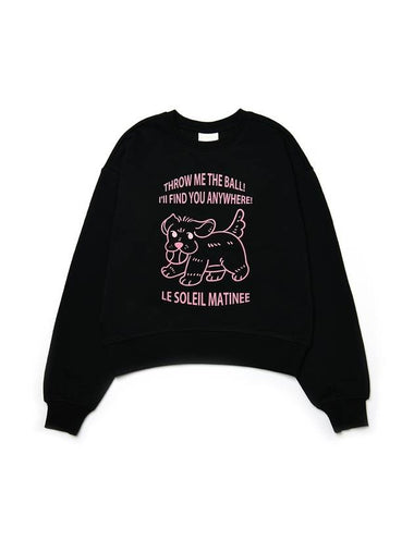 Catch Ball Puppy Sweatshirt Black - LE SOLEIL MATINEE - BALAAN 1