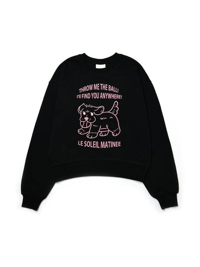 Catch Ball Puppy Sweatshirt Black - LE SOLEIL MATINEE - BALAAN 2