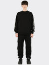 Checkerboard String Sweatpants Black - AOX - BALAAN 5