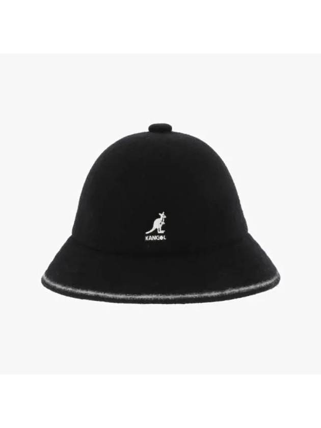 K3181ST BLACK OFF WHITE Casual Striped Bucket Hat - KANGOL - BALAAN 2